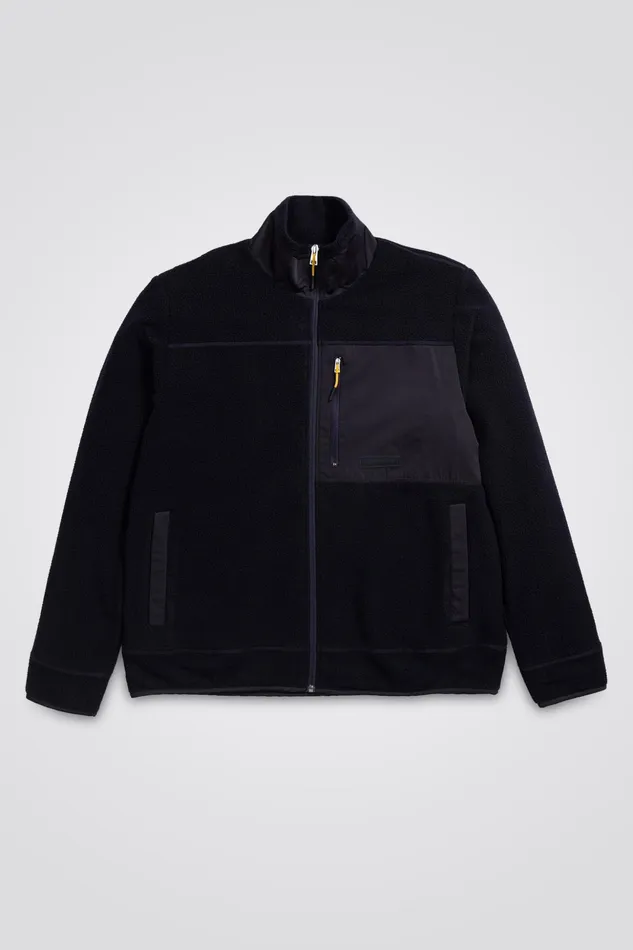 Men Norse Projects Outerwear Frederik Fleece Full Zip Jacket Dark Navy