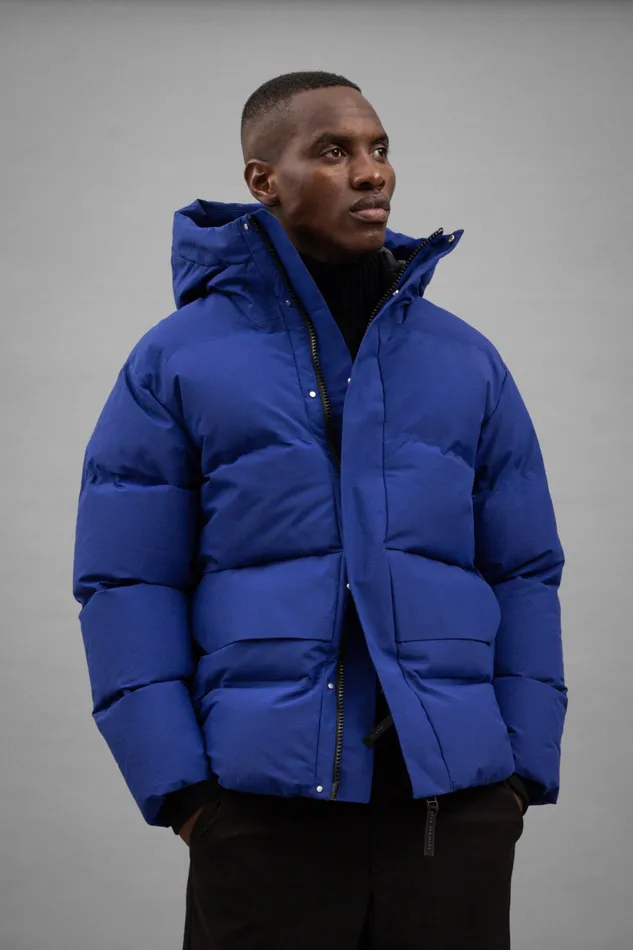 Men Norse Projects Outerwear Mountain Parka GoreTex Cobalt Blue