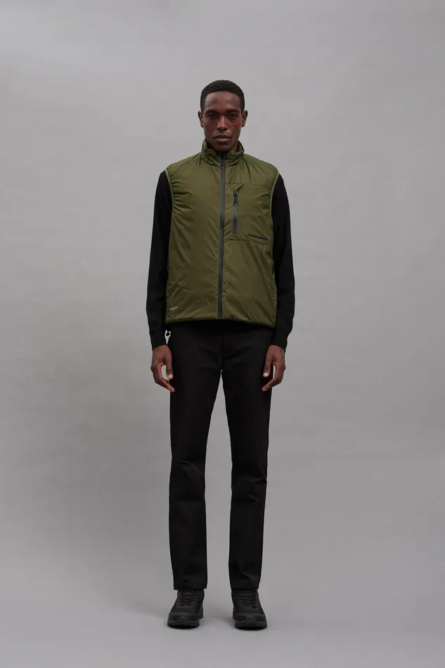 Men Norse Projects Outerwear Pertex Quantum Midlayer Vest Army Green