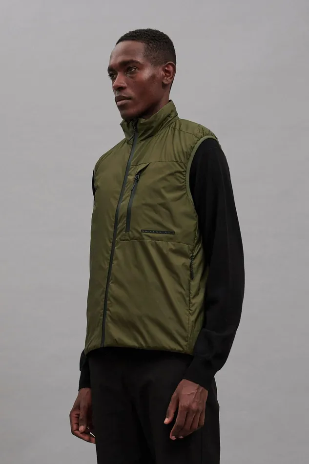 Men Norse Projects Outerwear Pertex Quantum Midlayer Vest Army Green