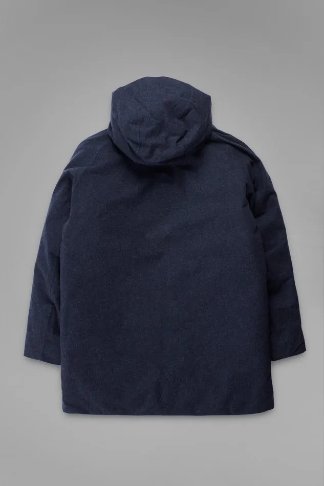 Men Norse Projects Outerwear Rokkvi 60 GoreTex Wool Down Jacket Dark Navy