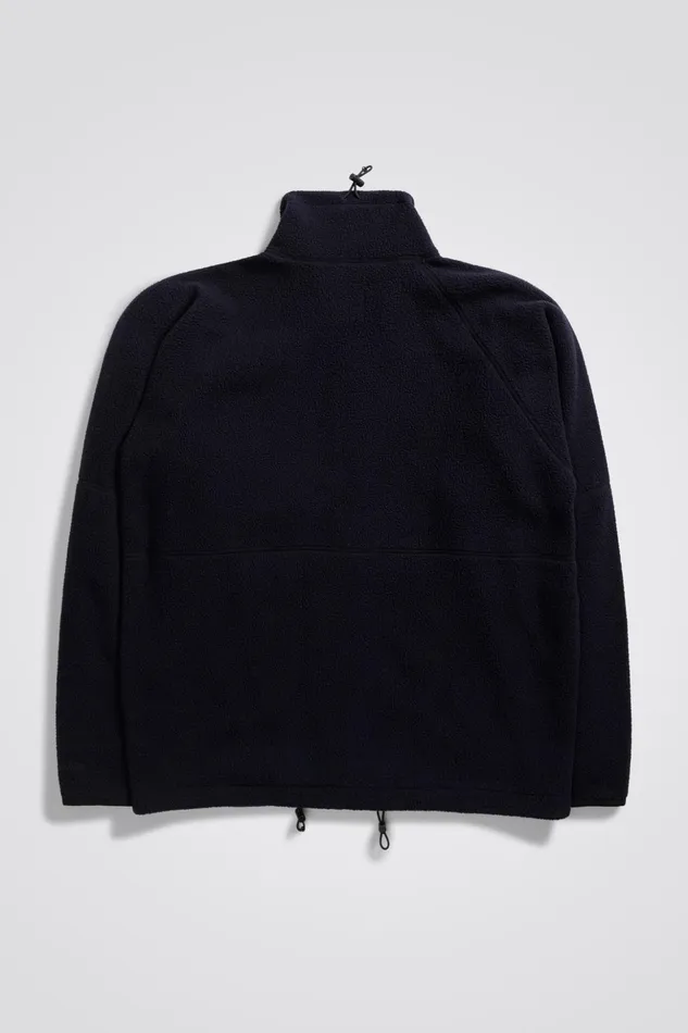 Men Norse Projects Outerwear Tycho Fleece Full Zip Jacket Dark Navy