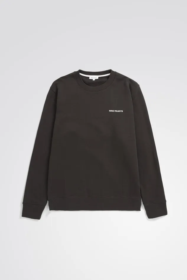 Men Norse Projects Sweatshirts Arne Logo Sweat Espresso