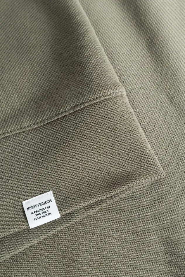 Men Norse Projects Sweatshirts Vagn Classic Crew Sediment Green