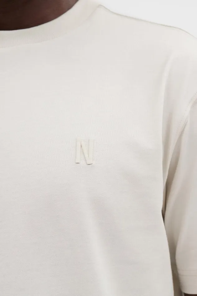 Men Norse Projects TShirts Johannes N Logo Tshirt Lucid White