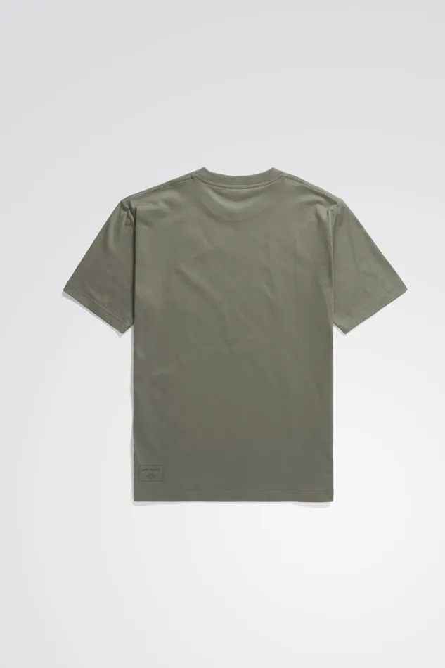 Men Norse Projects TShirts Johannes Organic Circle Print Tshirt Sediment Green