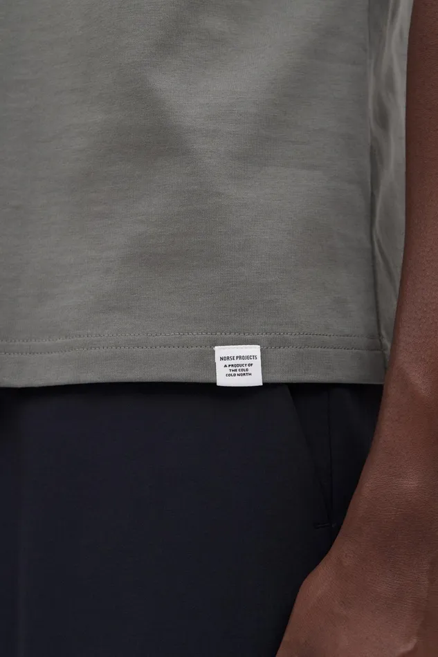 Men Norse Projects TShirts Johannes Standard Pocket SS Pewter