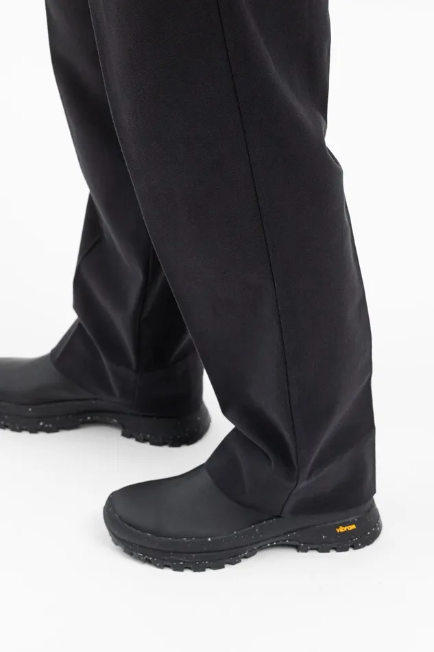 Men Norse Projects Trousers Benn Relaxed Pleated Trouser Black