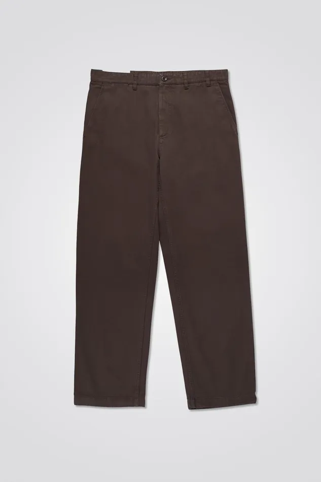 Men Norse Projects Trousers Lukas Heavy Heathland Brown