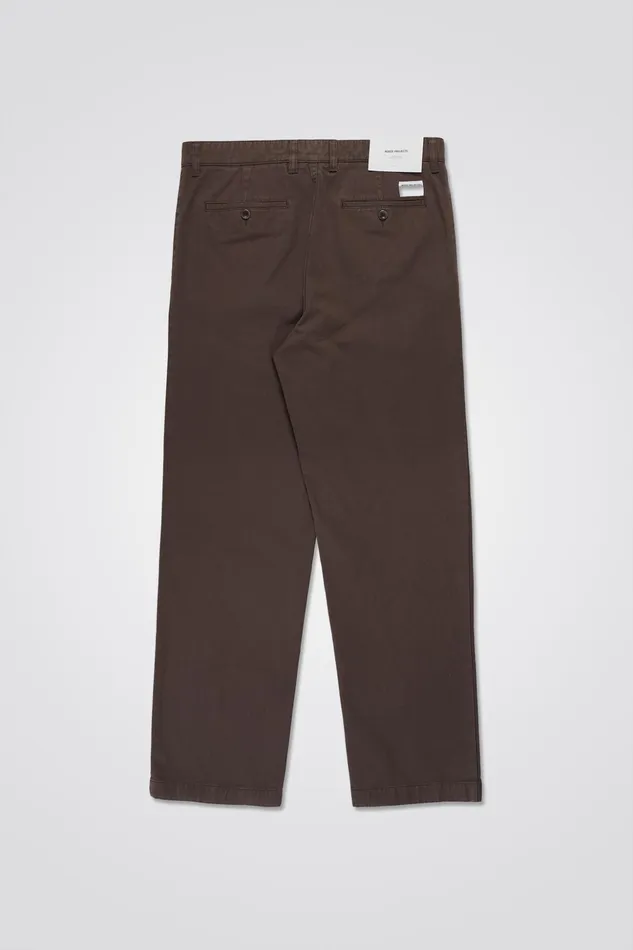 Men Norse Projects Trousers Lukas Heavy Heathland Brown