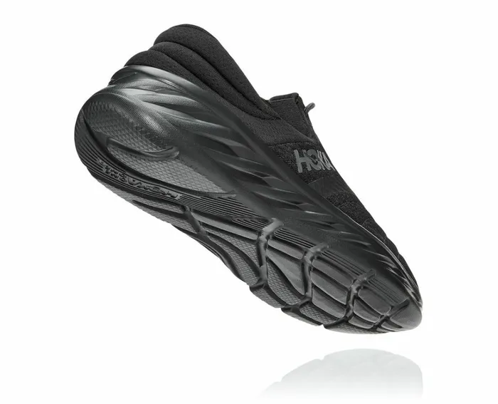 Men Ora Recovery Shoe 2 Black Black HOKA ONE ONE Recovery Sandals