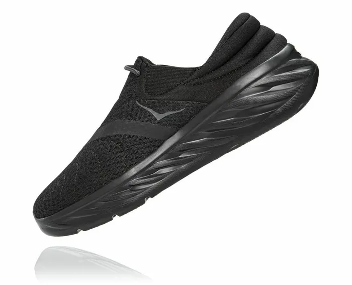 Men Ora Recovery Shoe 2 Black Black HOKA ONE ONE Recovery Sandals