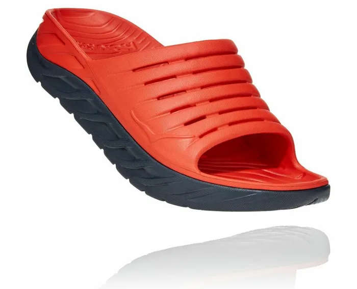 Men ORA Recovery Slide Fiesta Ombre Blue HOKA ONE ONE Recovery Sandals