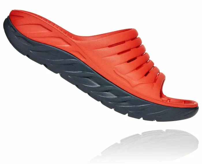 Men ORA Recovery Slide Fiesta Ombre Blue HOKA ONE ONE Recovery Sandals