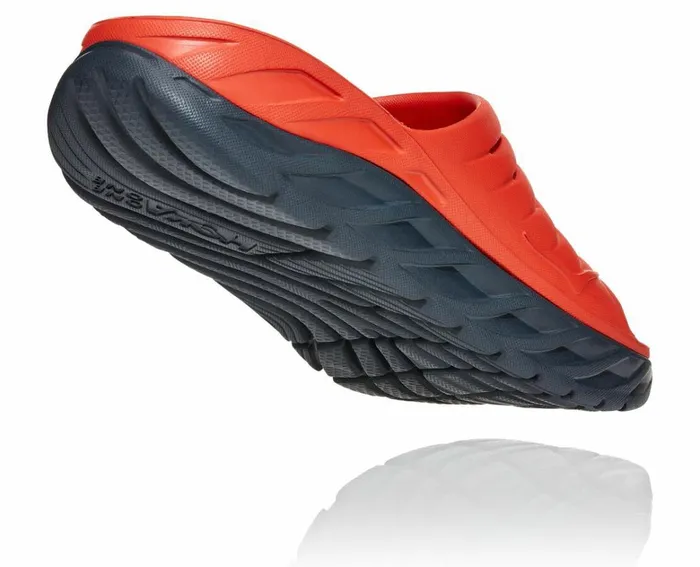 Men ORA Recovery Slide Fiesta Ombre Blue HOKA ONE ONE Recovery Sandals