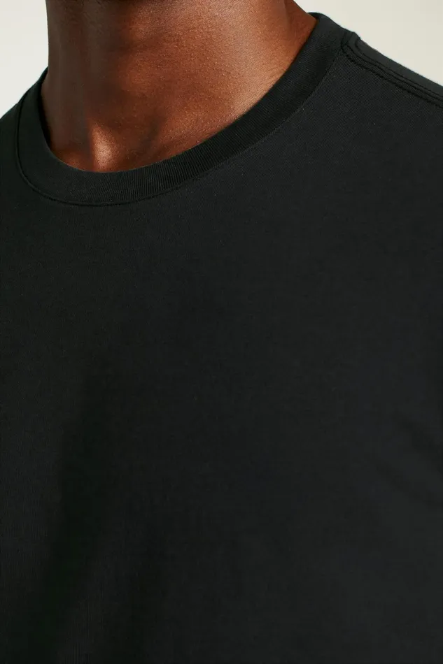 Men Organic Cotton Tee Black Bonobos Short Sleeve Tees