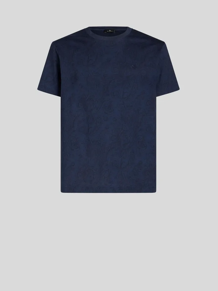 Men Paisley Pattern TShirt Etro TShirts