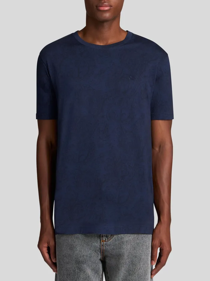 Men Paisley Pattern TShirt Etro TShirts