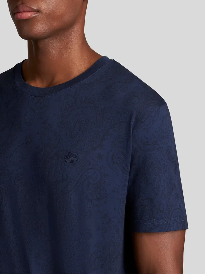 Men Paisley Pattern TShirt Etro TShirts