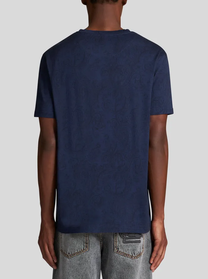 Men Paisley Pattern TShirt Etro TShirts