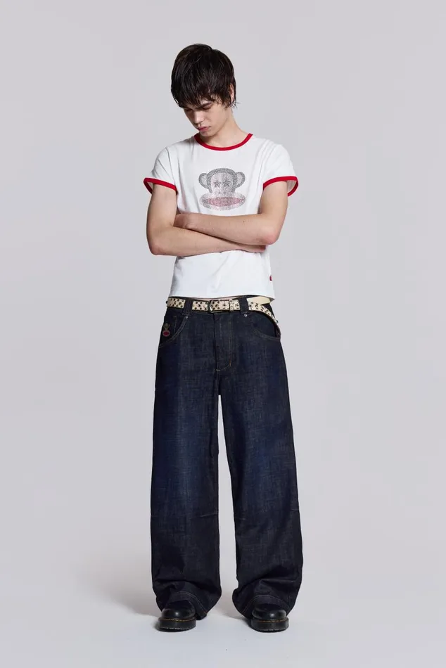 Men Paul Frank Spell Out Colossus Jeans Jaded London Colossus Jeans
