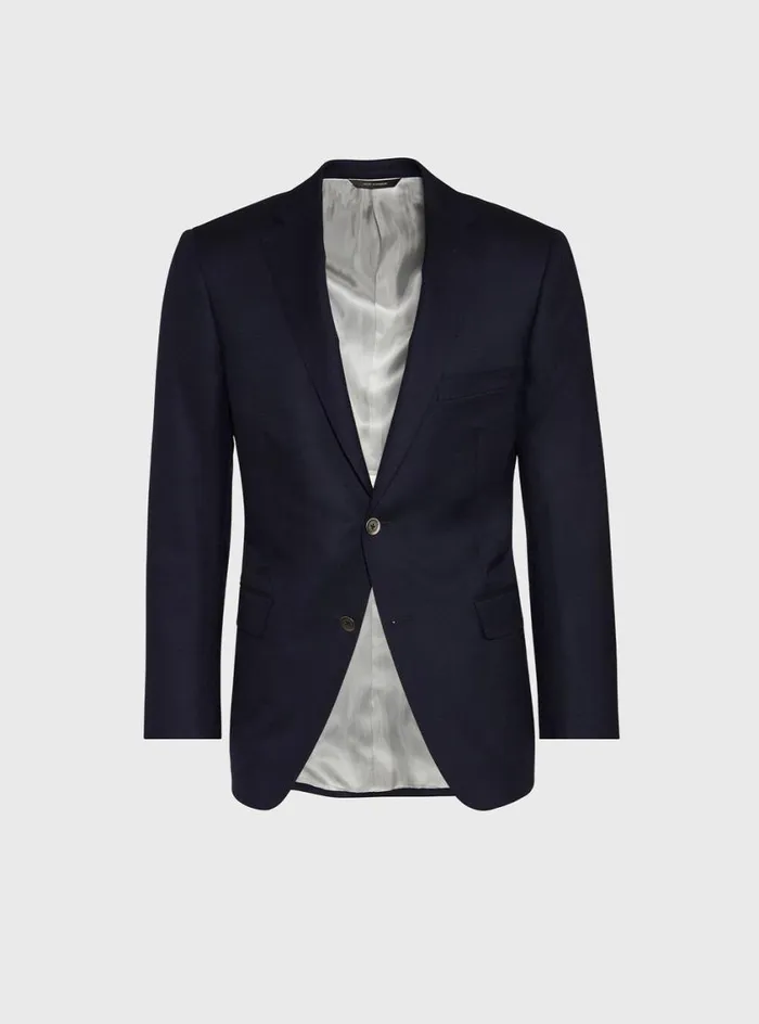 Men Paul Stuart Blazers and Jackets Doeskin Super 120s Wool Paul Blazer Solid