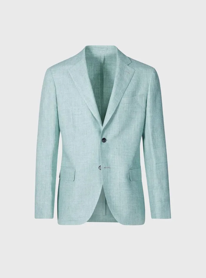 Men Paul Stuart Blazers and Jackets Linen Jacket Mint