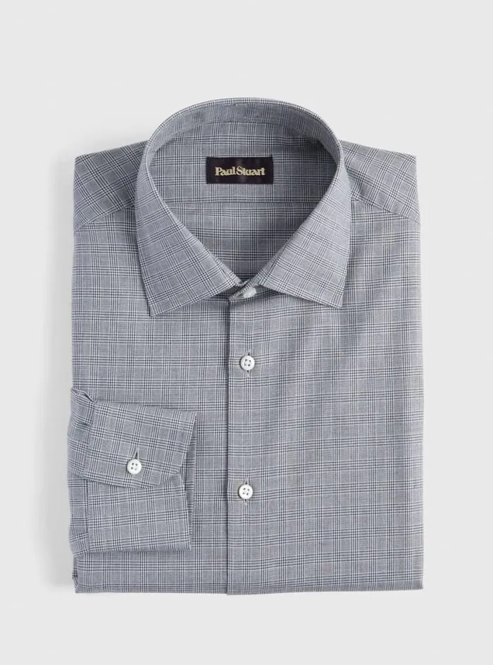 Men Paul Stuart Dress Shirts Cotton And Cashmere Glenn Plaid Dress Shirt Black Men Paul Stuart Dress Shirts Cotton And Cashmere Glenn Plaid Dress Shirt Black