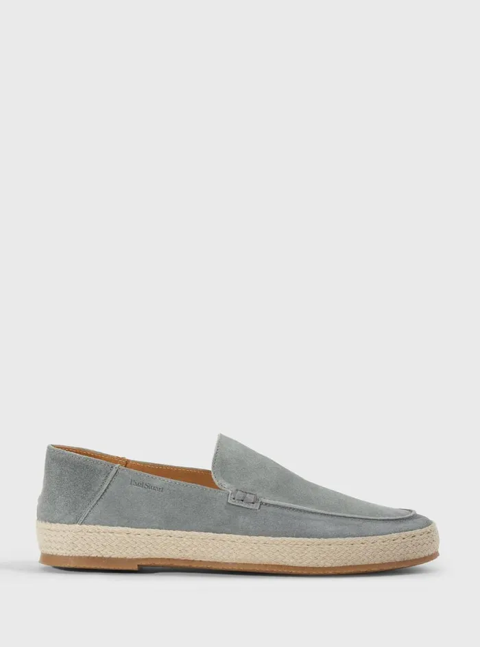 Men Paul Stuart Espadrilles St Croix Suede Espadrille Grey