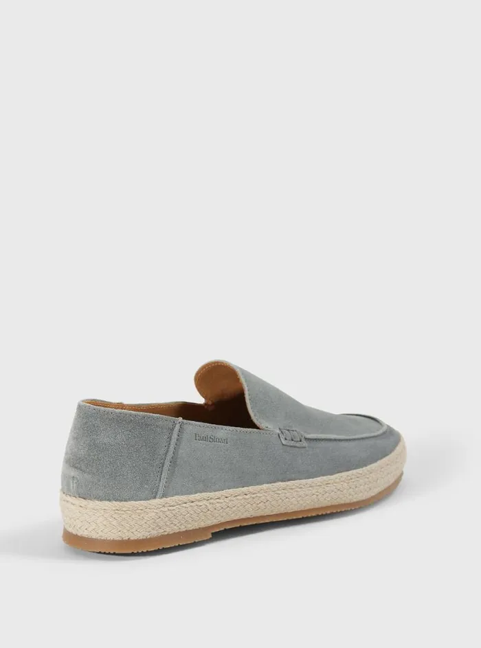 Men Paul Stuart Espadrilles St Croix Suede Espadrille Grey