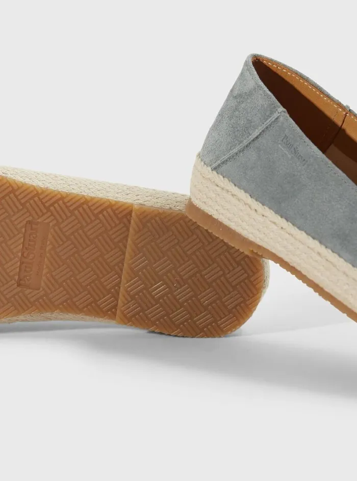 Men Paul Stuart Espadrilles St Croix Suede Espadrille Grey