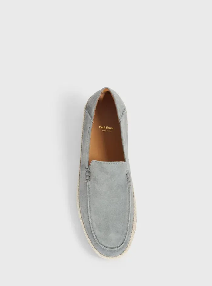 Men Paul Stuart Espadrilles St Croix Suede Espadrille Grey