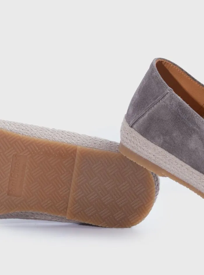 Men Paul Stuart Espadrilles St Croix Suede Espadrille Grey