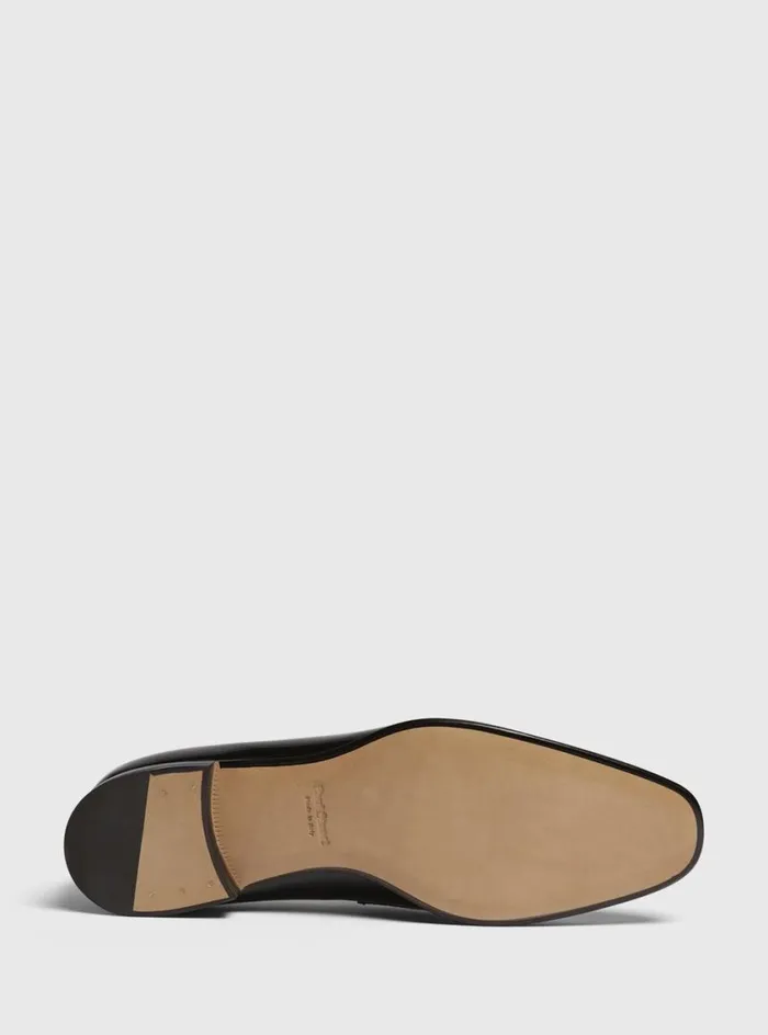 Men Paul Stuart Evening Heron Patent Leather Formal SlipOn Black Patent