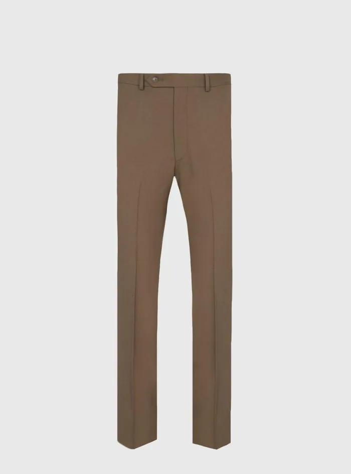 Men Paul Stuart Pants Wool Twill James Dress Trouser Mink