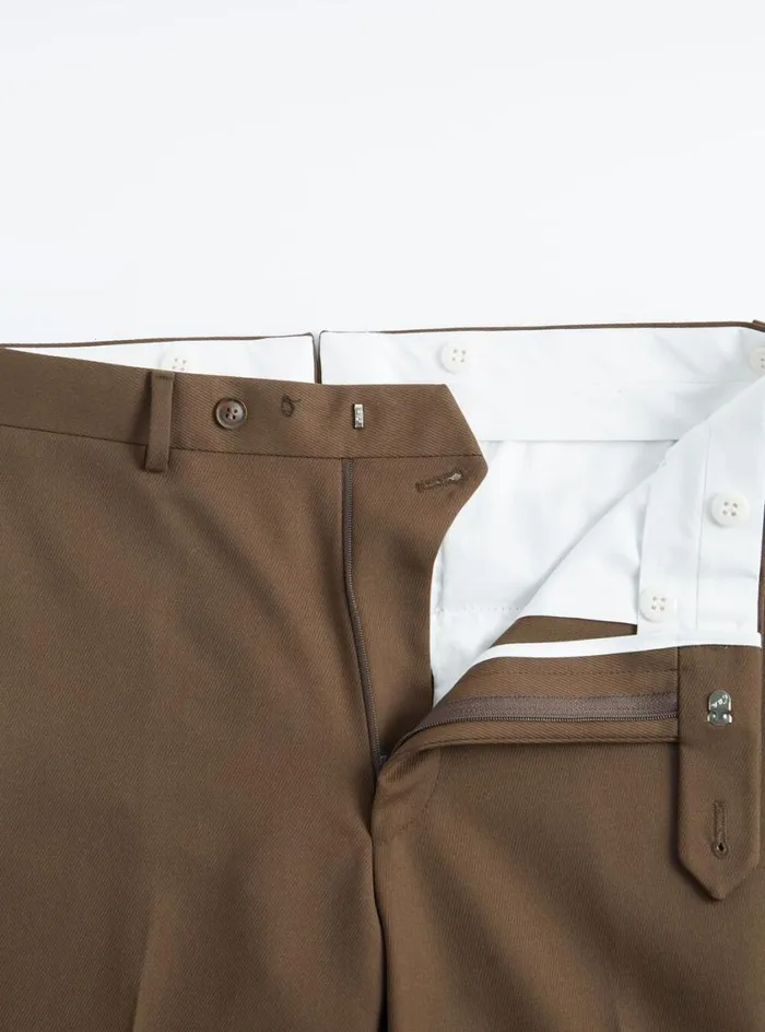 Men Paul Stuart Pants Wool Twill James Dress Trouser Mink Men Paul Stuart Pants Wool Twill James Dress Trouser Mink