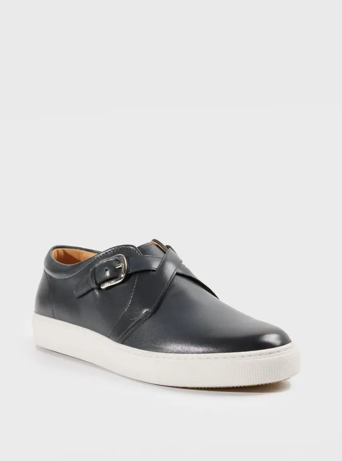 Men Paul Stuart Sneakers Paulo Leather Sneaker Grey Men Paul Stuart Sneakers Paulo Leather Sneaker Grey