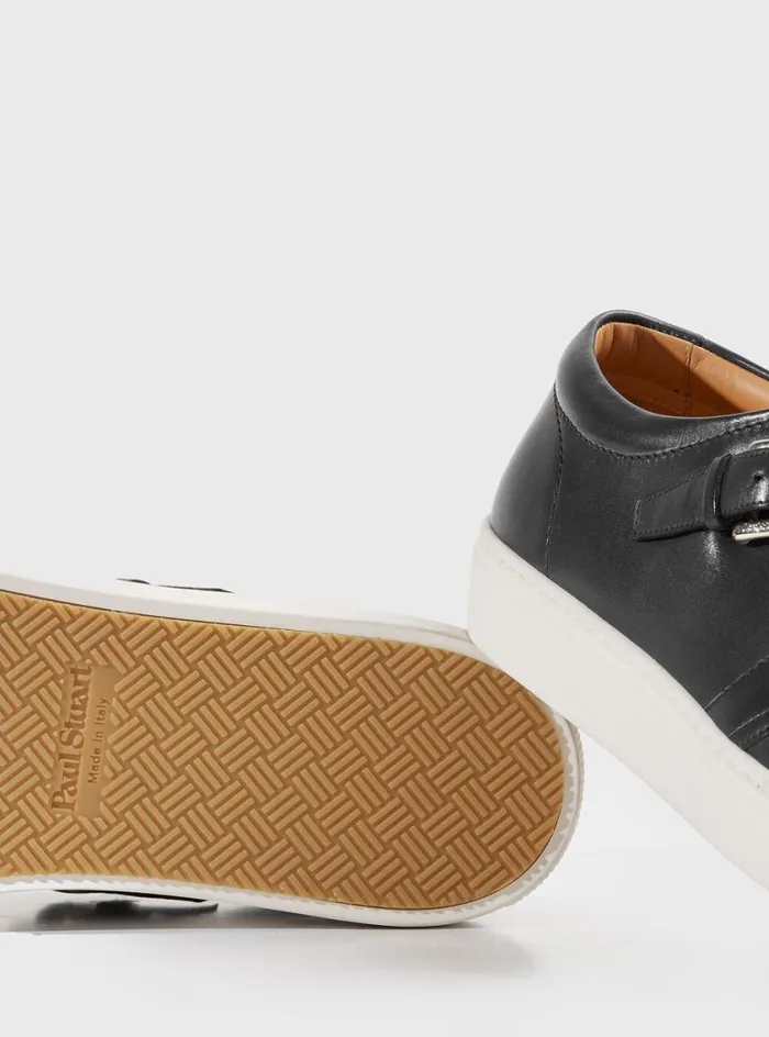 Men Paul Stuart Sneakers Paulo Leather Sneaker Grey Men Paul Stuart Sneakers Paulo Leather Sneaker Grey