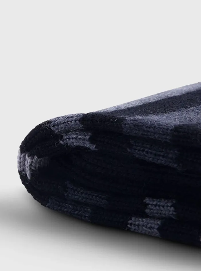 Men Paul Stuart Socks Wool Tonal Variegated Stripe Sock Grey