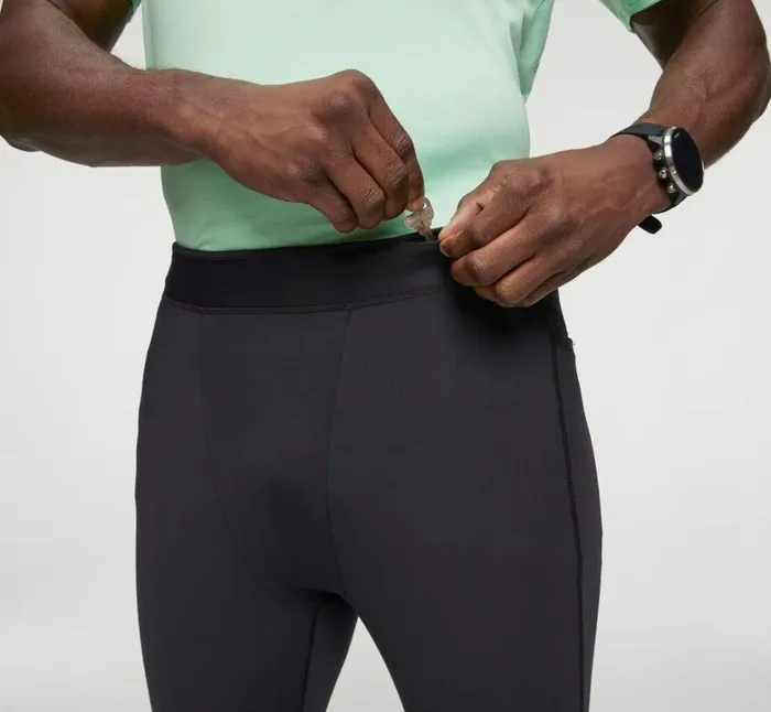 Men Performance Full Length Tight Black HOKA ONE ONE Bottoms