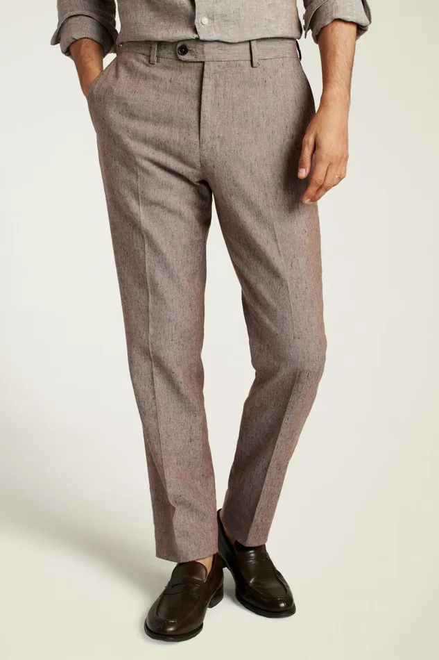 Men Primo Chino Khaki Linen Twill Bonobos Chinos