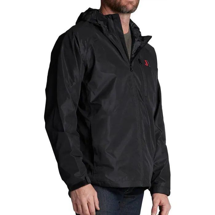 MEN Rain Jacket Black Justin Boots Outerwear