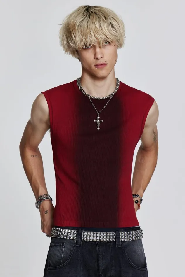 Men Red Glare Tank Jaded London TShirts and Vests