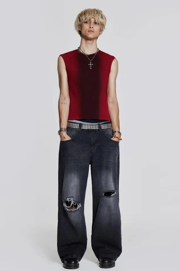 Men Red Glare Tank Jaded London TShirts and Vests