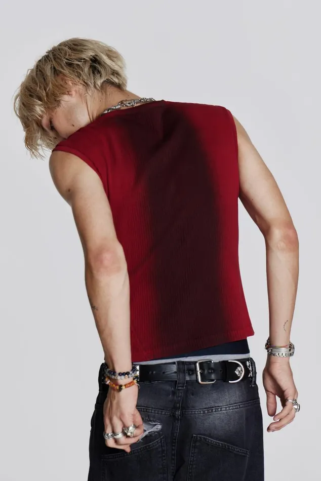 Men Red Glare Tank Jaded London TShirts and Vests