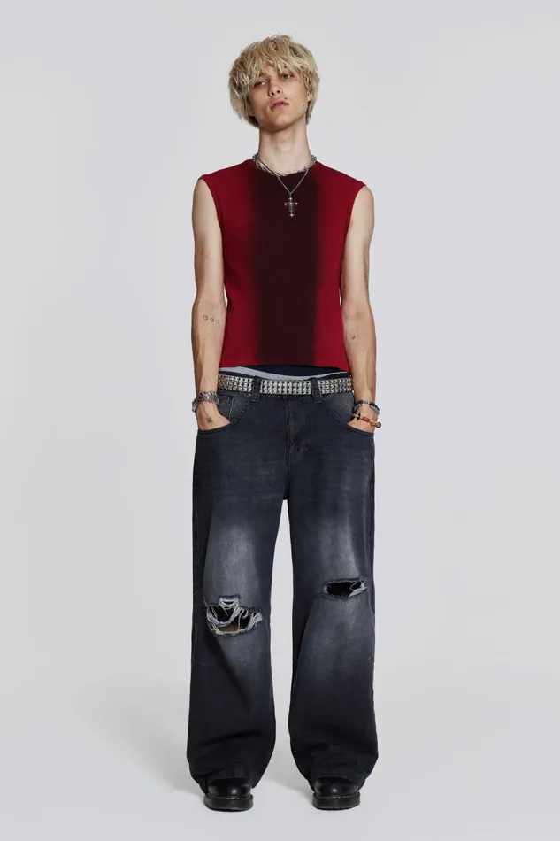 Men Red Glare Tank Jaded London TShirts and Vests