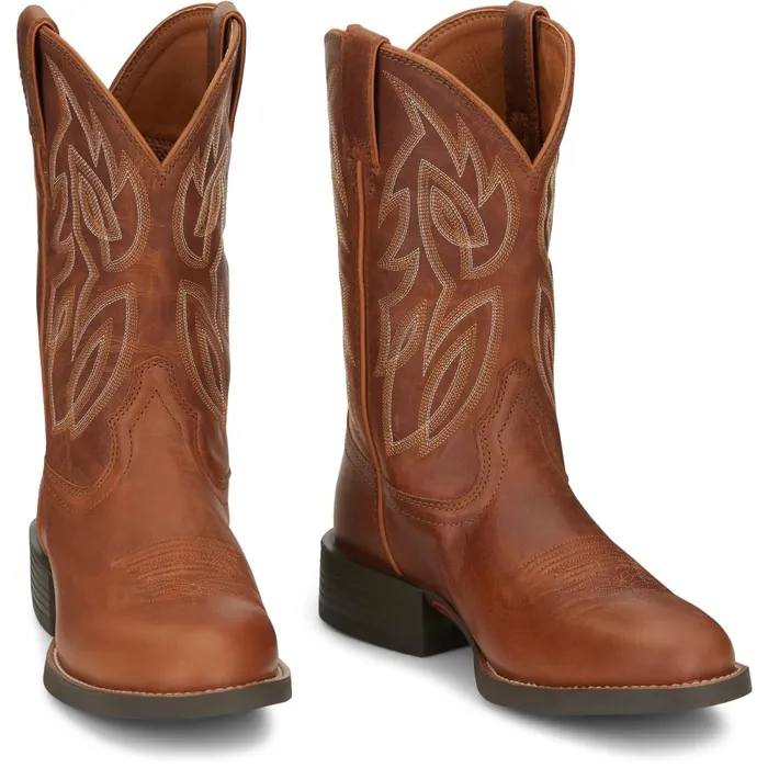 MEN Rendon 11034 Western Cognac Justin Boots Western
