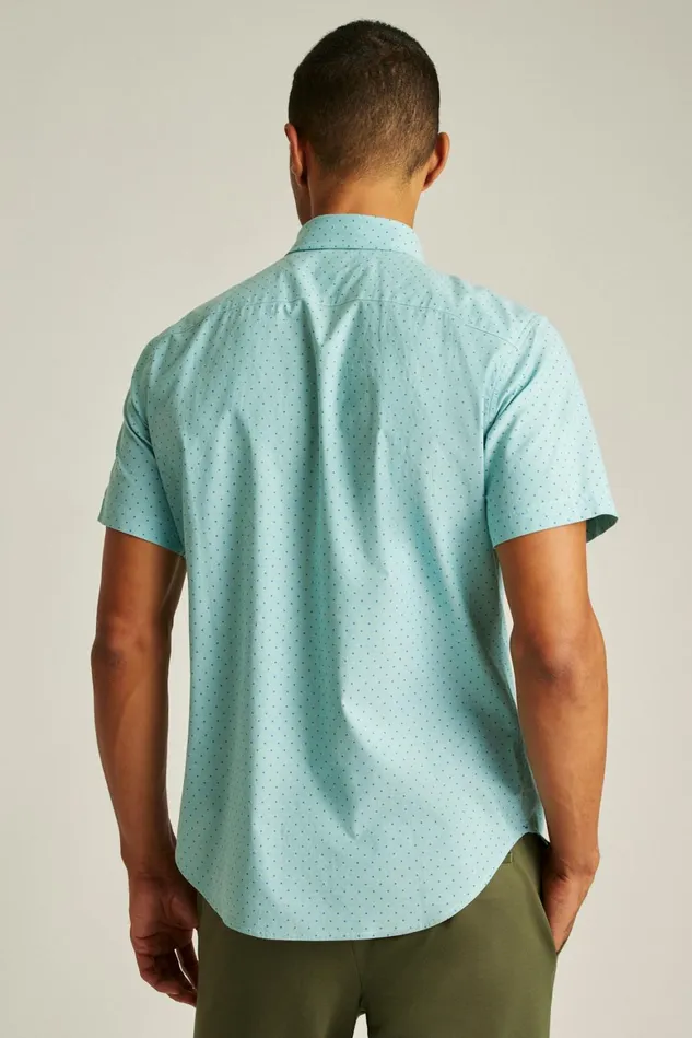 Men Riviera Short Sleeve Shirt High Tide Blue Dot Bonobos Casual Shirts