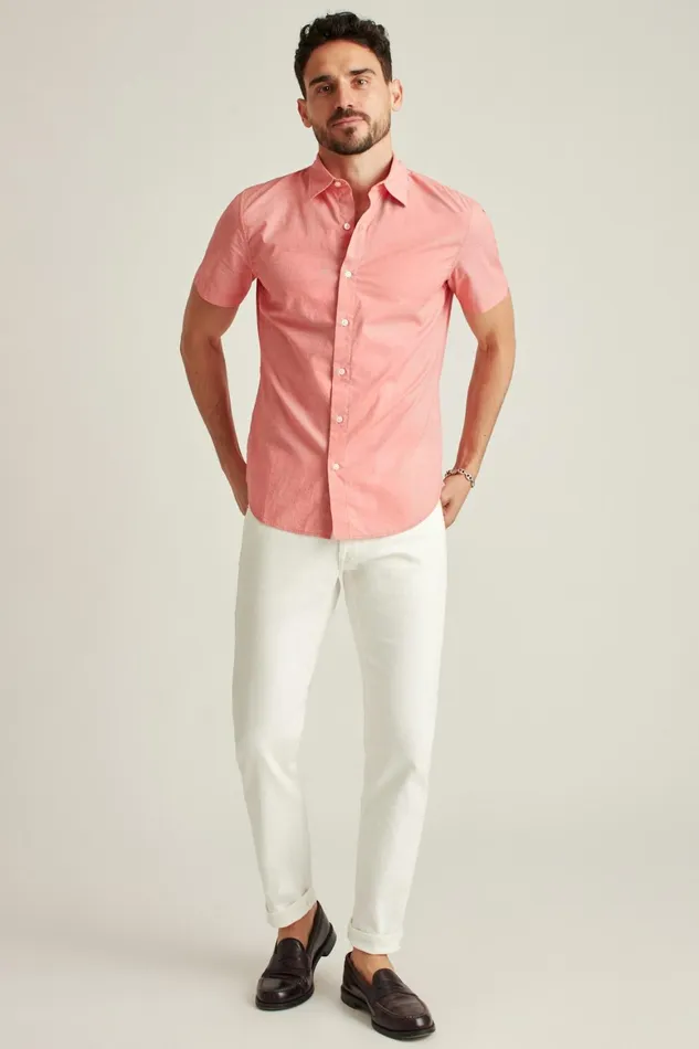Men Riviera Short Sleeve Shirt Tropical Rum End On End Bonobos Casual Shirts
