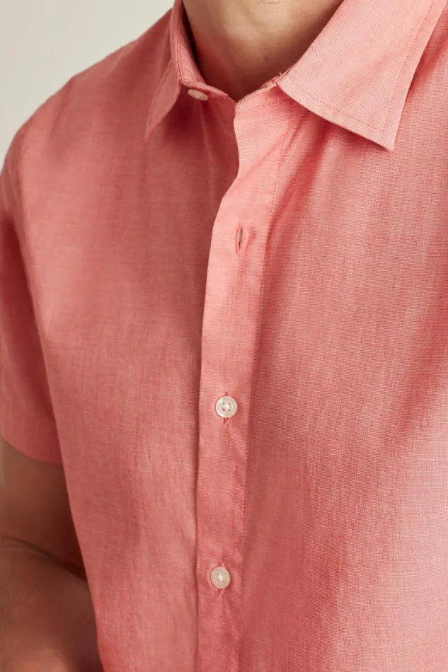 Men Riviera Short Sleeve Shirt Tropical Rum End On End Bonobos Casual Shirts